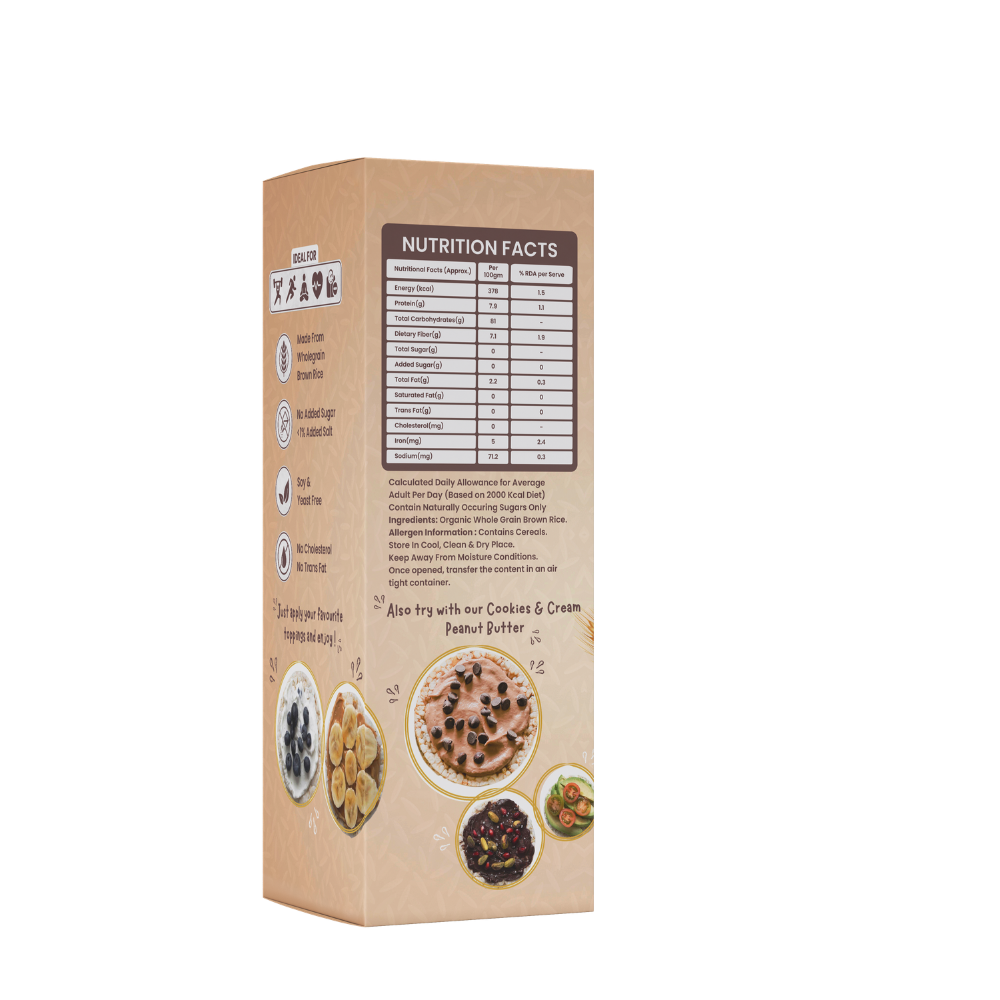 Whole Grain Brown Rice Cakes 130g - Image 5