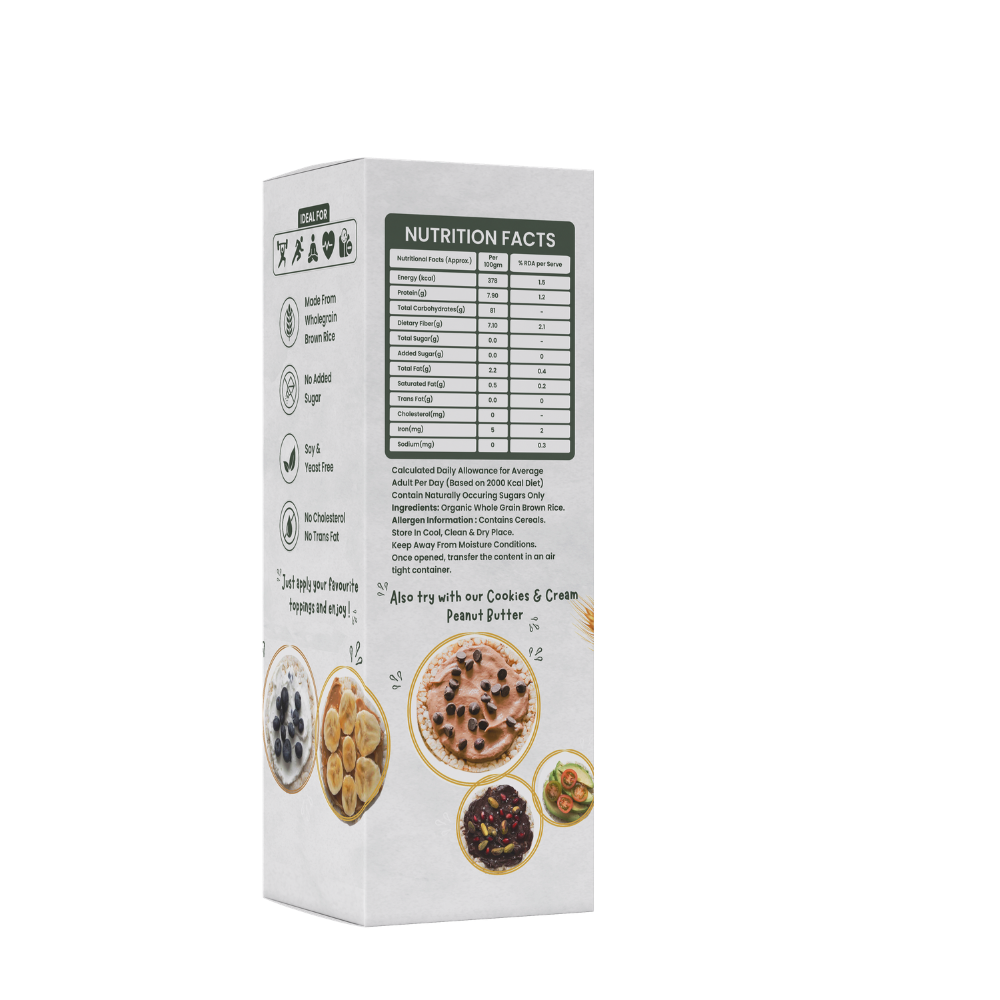 Whole Grain Brown Rice Cakes 130g - Image 3